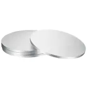4pcs Cake Boards, 12 Inch Round Cake Drum Circle Cake Base Silver