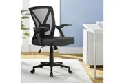 Artiss Mesh Office Chair Mid Back Black