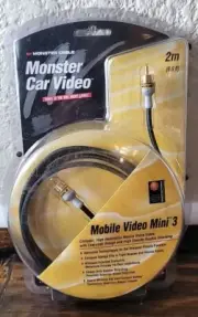 Monster Cable Mini 3 1V3RMC-4M 4 meter Car mobile Video RCA NEW