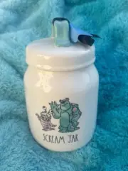 Rae Dunn Monsters Inc Pixar Canister Baby Scream Jar Sully & Boo Mike Disney NWT
