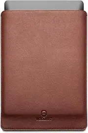 Woolnut Leather Sleeve Cover Case for MacBook Pro 16 inch - Cognac Brown