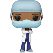 Pop! Heroes - Front Line Worker Female #2 Purple Pop! Vinyl