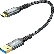 SUNGUY USB C 3.1 Gen 2 Cable 1FT/0.3M 10Gbps HighSpeed Data Transfer Android Auto Fast Charging Cable Compatible with iPhone 16/15 Series, Samsung Galaxy S24 S23, USB C External C SSD