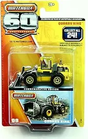 Matchbox 60th Anniversary Superfast Quarry King Tractor Construction Bulldozer Wheel Loader Yellow