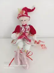 Rachel Zoe Christmas Elf Posable Shelf Sitter Doll 18" Red and Pink