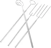 WEKADRIN 4pcs Dipping Fork Set Chocolate Cheese and Hot Pot Cooking Tools Ergonomic Design for Comfortable Use and Easy Cleaning for Fondue and Dessert Decorating