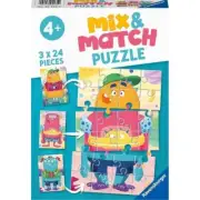 Ravensburger - Mix Up Monsters Jigsaw Puzzle 3x24 Pieces from Tates Toyworld