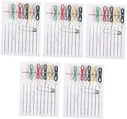 Tofficu 5 Packs Sewing Thread Kit for Hotel Mini Sewing Kit Sewing Kit Pre Threaded Embroidery Sewing Needles Fabric Cotton and Needles for Hotels Sewing Supplies Quick Clothing Fixer Kits
