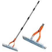 Walensee Thatch Rake 15-Inch Lawn Thatching Rake Robust Dethatcher Rake Effic...