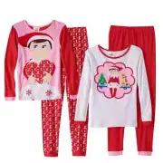 2 SETS NWT Elf on the Shelf PJs Pajamas Sz 2T Girls Boys Xmas Holiday 4 pc TWINS
