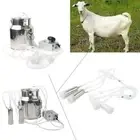 14L 110V Double Head Vacuum Impulse Pump Bucket Milking Machine For Goat Milker