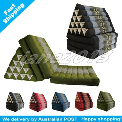 Jumbo Thai Triangle Pillow Mattress Cushion DayBed 3FOLDS 5 patterns Xmas gift
