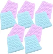 Generic 10pcs Wave Shovel Leather Silicone Cover Blackhead Removal Tool Blackhead Extractor Sleeve Tool Skin Spatula Cover Pore Cleaner Blackhead Spatula Cover Scraper
