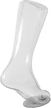Homoyoyo Realistic Transparent Female Foot Mannequin for Socks Display with Magnetic Base Lightweight Design for Retail and Trade Show Use Sock Showcase Stand