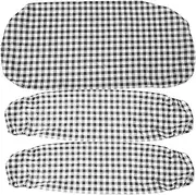 1Set Stretchable Picnic Table Cover Flannel Fitted Tablecloth Kit for Outdoor Benches and