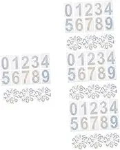 SEWACC 20 Sets Digital Sticker Label Covers Mailbox Numbered for Adhesive Vinyl by Reflective Large Numbers outside Small Address Number Stickers