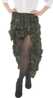 Steam Punk Skirt Ad Green - Underwraps
