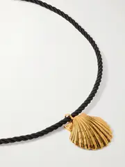 [Jennifer Behr] Jennifer Behr - Mar Gold-tone And Cord Necklace - One size One size Gold