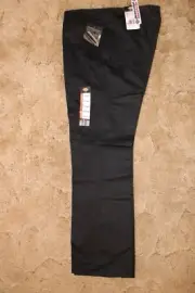 Dickies Girl's Wide Band Stretch Fabric Classic Fit Sz 13RG Black Pants 34 x 32