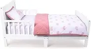 Ely’s & Co. Baby Toddler Bedding Sets for Baby Boy and Baby Girl — Perfect for Toddler Beds — 3 Piece Set Includes Crib Sheet, Quilted Blanket, and Baby Pillowcase (Pink Rainbow)