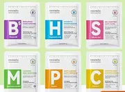 Facial Sheet Mask Set, 6 Pack, Vitamin B5, Hyaluronic Acid, Salicylic Acid, Peptide, Vitamin C, Moisturising