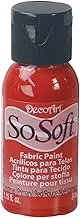 DecoArt Fabric Paint, One Size, Christmas Red