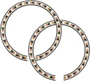 Abaodam Guitar Supplies Guitar Hole Art Decal Decorations Wood Edging for Guitar Soundhole Enhance Aesthetic