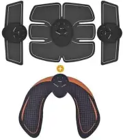 Electric Muscle Stimulator EMS Wireless Buttocks Hip Trainer Abdominal ABS St...