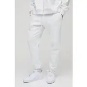 Mens Grey Marl 330GSM Slim Fit Basic Jogger