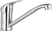 ACA International WELS Kitchen Mixer Tap, 360° Swivel Spout Kitchen Taps Laundry Sink Tap Faucet with Long Spout(Polished Chrome)