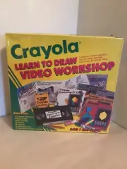 New SealedVintage Crayola Learn to Draw Video Workshop Activity Set - VHS - 1993