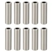 10Pcs 25mm Alloy Cord End Lock Rope Fastener End Stoppers for Lanyard, Silver