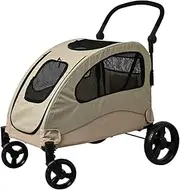 Iris Plaza 1011112004 Pet Cart, Dog, Cat, Comfortable, Beige