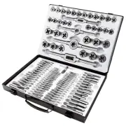 110Pcs Tap and Die Sets, Thread Coated Metric Tap and Die Set M2-M18 with Sto...