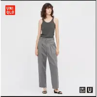 在飛比找蝦皮購物優惠-Uniqlo U 女款工作褲/工裝褲 灰色 447477