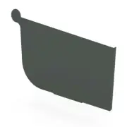 NSW NEW Stratco Quad Gutter 125 Stop End Slate Grey