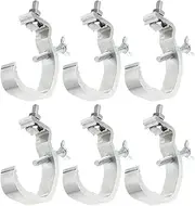 BESPORTBLE 6Pcs Sturdy Aluminum Truss Clamps for Stage Lighting Non Slip Light Hooks Compatible with Moving Head Lamps Durable Light Fixtures for Home and Event Use