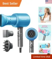 Professional Hair Dryer with Diffuser & Concentrator - 1875W Ionic Salon Dryer