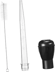 EXHUMKY 1 Set Turkey Baster Kit with Brush Essential Seasoning Bulb for Cooking Grilling and Marinating Lightweight and Design for Outdoor Bbqs and Picnics
