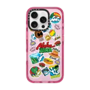 iPhone 16 Pro Impact Case MagSafe Compatible WAVY STICKER DESIGN 1