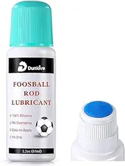 Dunkive Foosball Rod Lubricant, 100% Silicone, 2.2oz, No Spill Applicator, Extends Bearing Life, Ideal for Home & Commercial Tables