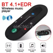 Wireless Bluetooth Speaker Hands-Free Car Kit Speakerphone Visor Clip Receiver