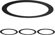 uxcell 4-Pack Goof Rings for 3 Inch Recessed Lights, 3.2" ID 3.9" OD Durable Steel Trim Ring Flush Mount Black Can Light Trim Ring Cover for Ceiling Can Downlights