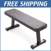 Flat Utility Weight Bench for Home Gym - Supports 600 lbs, Space-saving Design