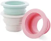 LeoLeoii 2PCS Kitchen Sink Drain Sealing Ring – Extendable Pipe Connector, Anti-Odor Silicone Plug, Universal Fit for Stainless Steel & Ceramic Sinks – Leak-Proof, Durable, Easy-Install