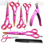 Beauty Saloon Kit Tools Nail Care Cuticle Scissor Hairdressing Hair Comb