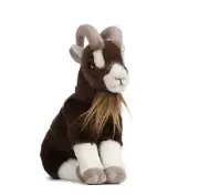 Living Nature Brown Goat Plush Soft Toy 19cm Stuffed Animal