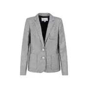 [Giambattista Valli] Giambattista Valli-Ivory Black Cotton Jacket-Donna 42 IT