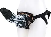 HGDTYRI Silicone strap-on dildos 25 cm strap-on penis for women with strong suction cup, removable butt plug, anal vagina masturbator for women, men, couples(C)