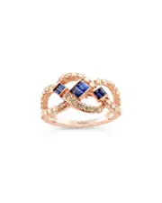 Le Vian 14K Rose Gold 1.20 ct. tw. Diamond & Sapphire Half-Eternity Ring